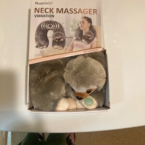 HealthTouch Gray Sloth Neck Massager with Vibration